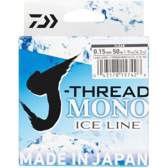 Леска DAIWA J-Thread Mono Ice Line 50м 0.24мм (прозрачная)